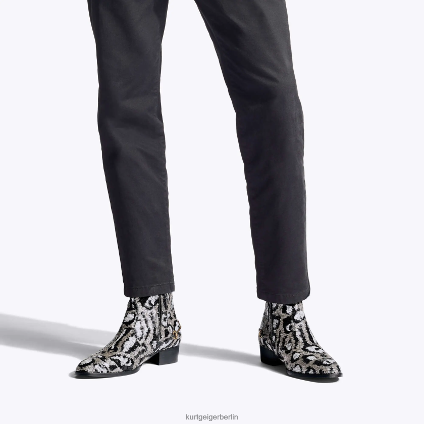 Kurt Geiger Männer London Gin Pailletten 882RTJ654 | Schuhwerk Beige-Kombination