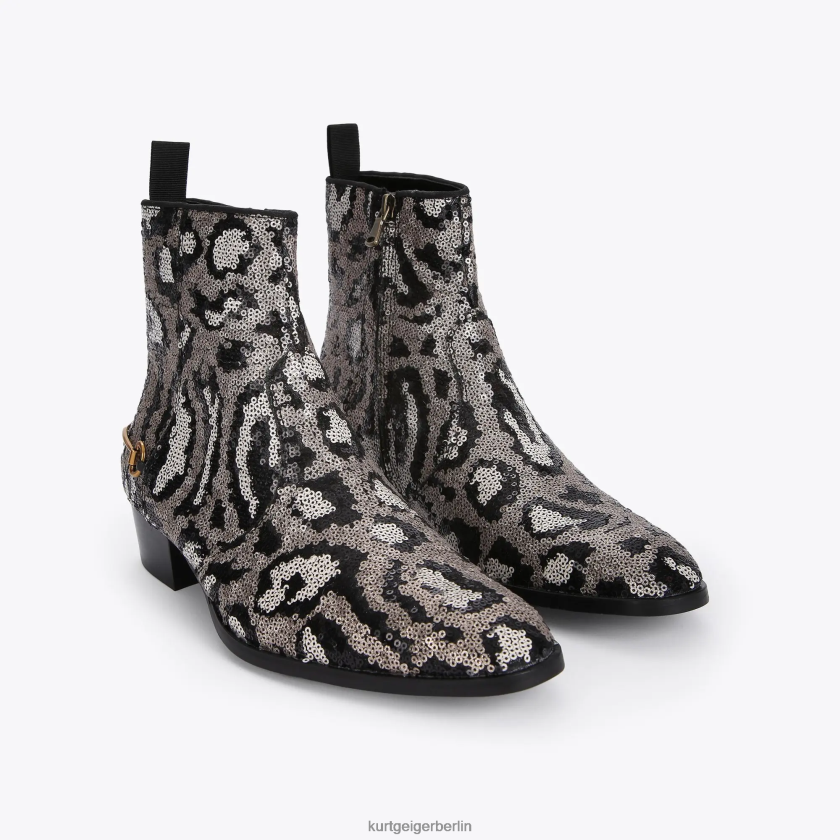 Kurt Geiger Männer London Gin Pailletten 882RTJ654 | Schuhwerk Beige-Kombination