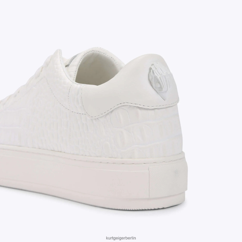 Kurt Geiger Männer London Laney Croc 882RTJ603 | Schuhwerk Weiß