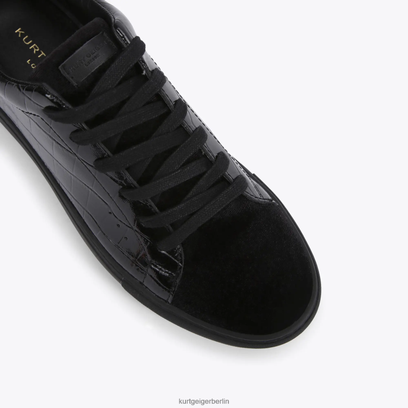 Kurt Geiger Männer London Laney Croc 882RTJ604 | Schuhwerk Schwarz