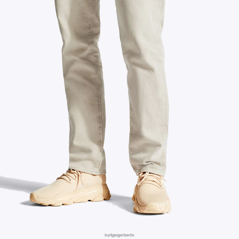 Kurt Geiger Männer London Lettie Strickspitze 882RTJ609 | Schuhwerk Beige
